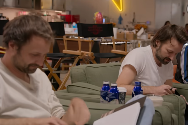 The Duffer brothers pictured in trailer for One Last Adventure: The Making of Stranger Things 5