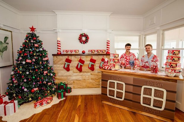 kitkat christmas cabin