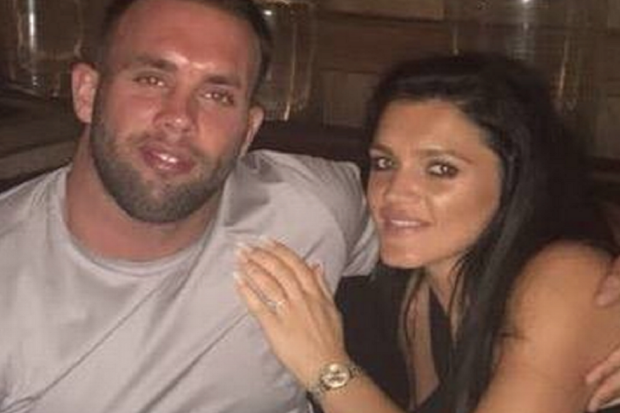 Leah with her partner Scott Franks.