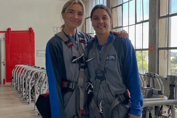 Sam Kerr and Kristie Mewis