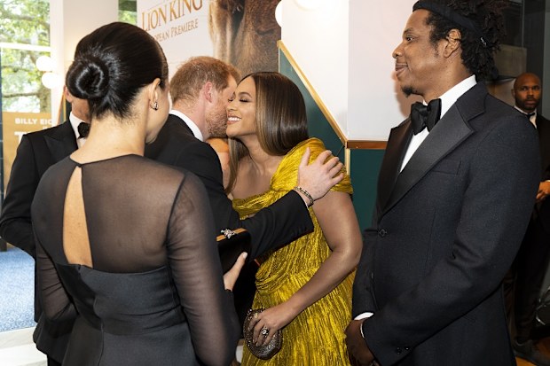 The Duke and Duchess of Sussex meet with Beyonce and Jay-Z.