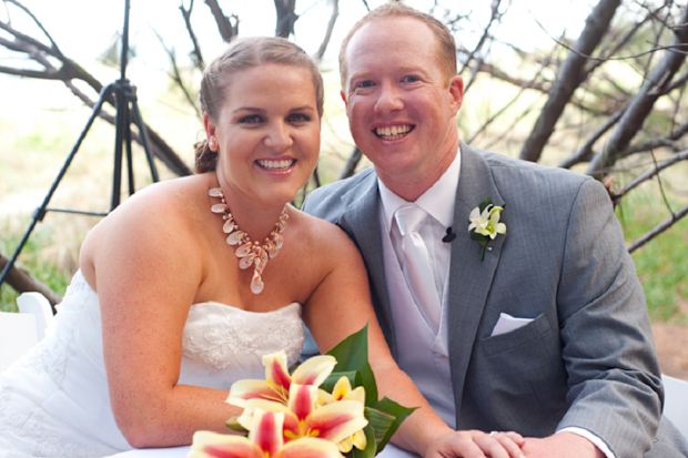 Lacey Filipich on her wedding day