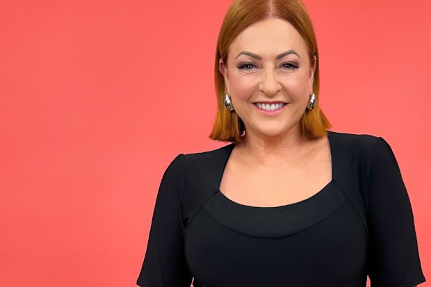 Shelly Horton red background