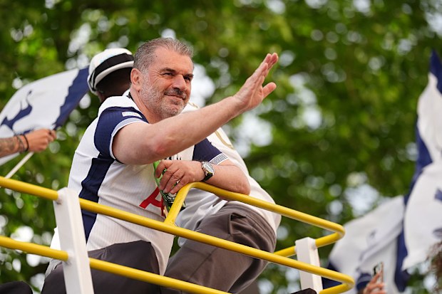 Tottenham Hotspur manager Ange Postecoglou during the Europa League winners parade