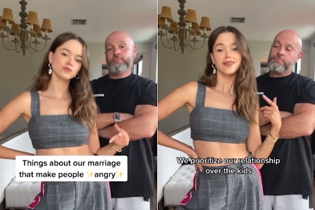 Valeria Lipovetsky with her husband Gary in Instagram video. 