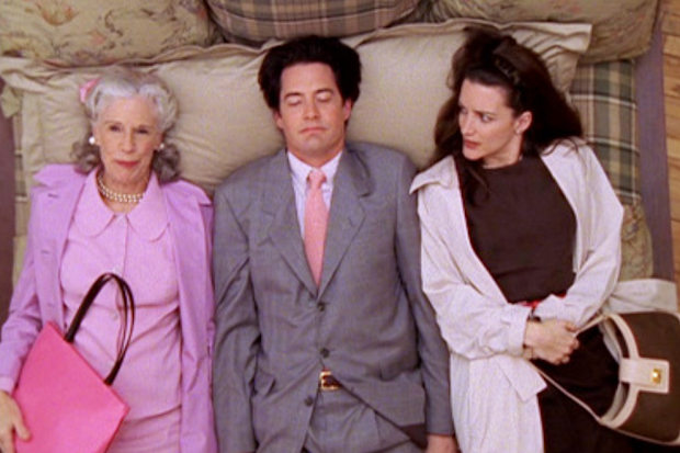 Scene from Sex and the City with Bunny and Trey Macdougal and Charlotte York