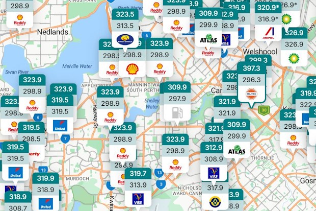 FuelWatch website