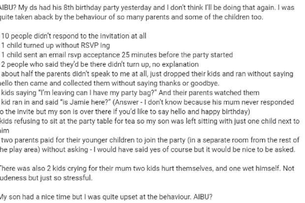 Mum's birthday post
