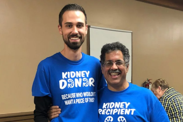 Paul and Andrew now work together to promote kidney donation.