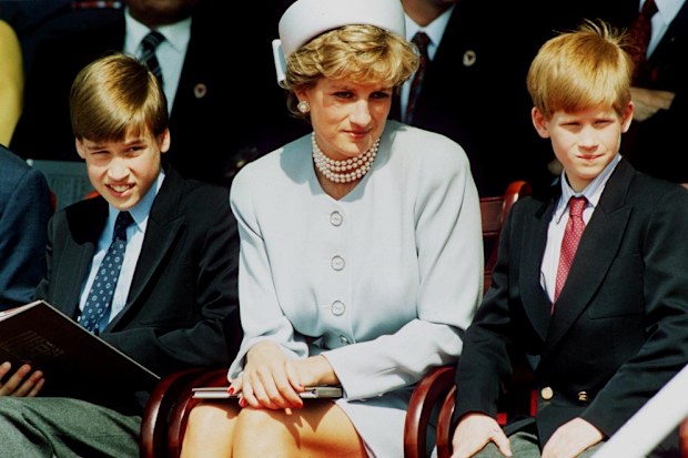 Diana with William and Harry