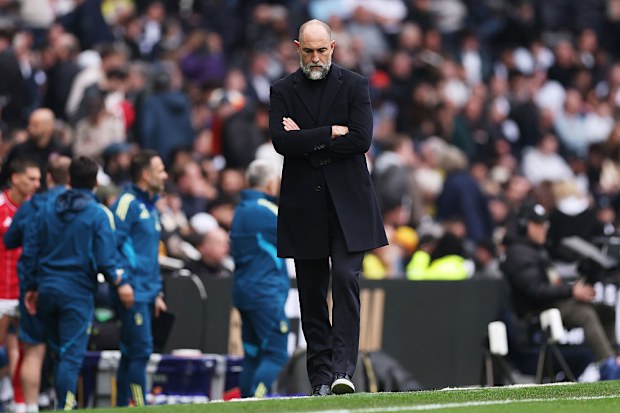 Igor Tudor looks dejected during the Premier League match.