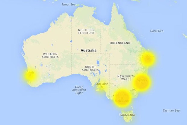 Outages appear to affecting Victoria, South Australia, Western Australian, Queensland and New South Wales. 