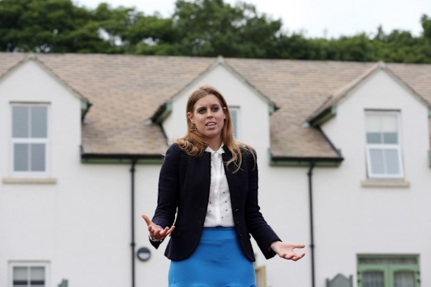Princess Beatrice during her visit to the Forget Me Not Children Hospice in Huddersfield. 