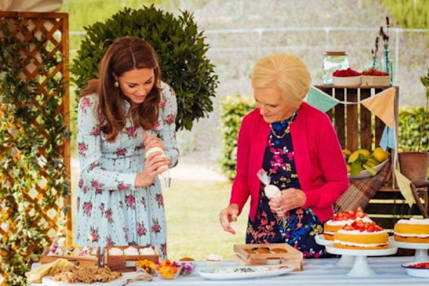 The royal couple joined Mary Berry for a Christmas special.