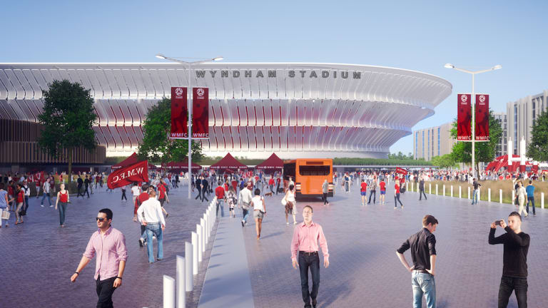 An artist's impression of Wyndham Stadium, where Western Melbourne will play.