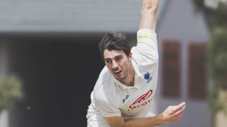 Pat Cummins bowled 11 overs for the Comets on Tuesday.