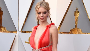 Samara Weaving at last year's Oscars.