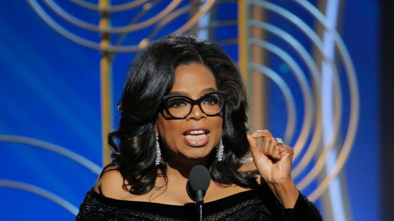 Oprah Winfrey at the 2018 Golden Globes.