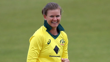 Jess Jonassen took two wickets and was also at the crease at the death during Australia's second Women's Ashes win.