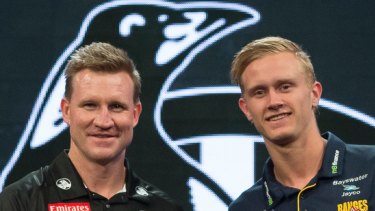 Nathan Buckley and Jaidyn Stephenson.