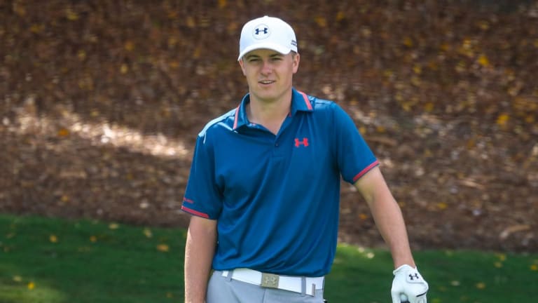 Former world No.1 Jordan Spieth competing in the 2015 Australian Open. 