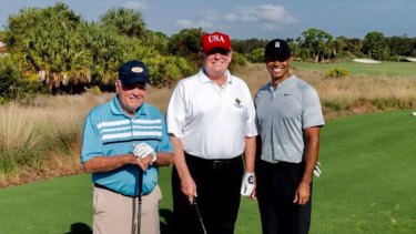 US President Donald Trump has golfed with Tiger Woods and Jack Nicklaus.