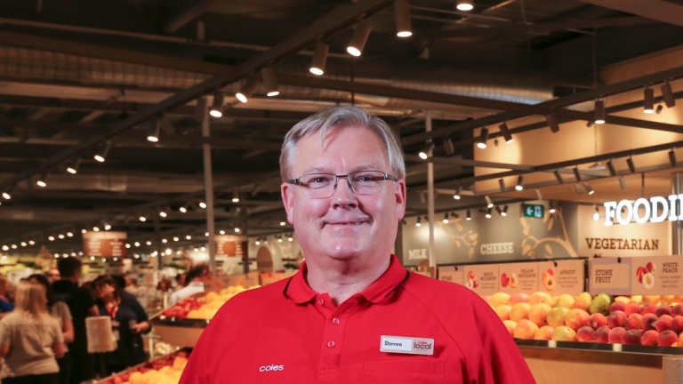 Coles managing director Steven Cain.