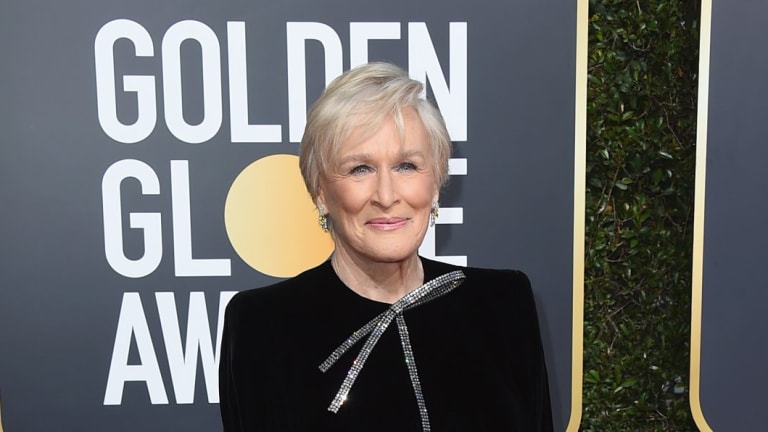 Glenn Close at the Golden Globe Awards.