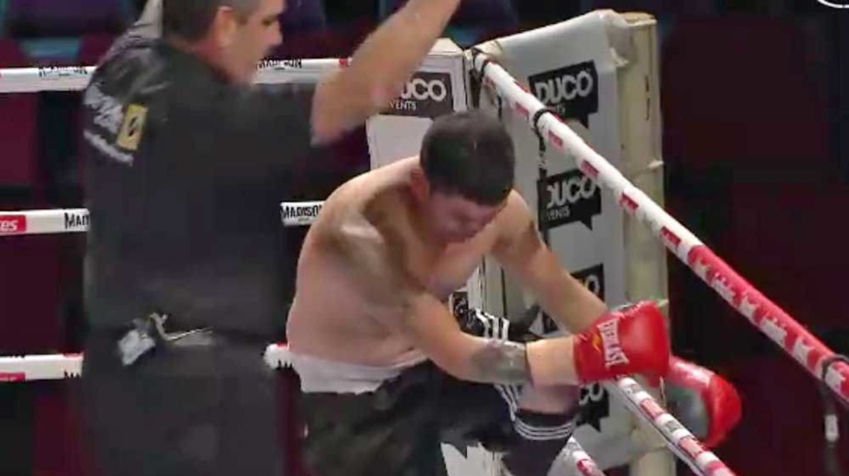 Boxing: Fighter forgets where he is after brutal knockout | Nine.com.au