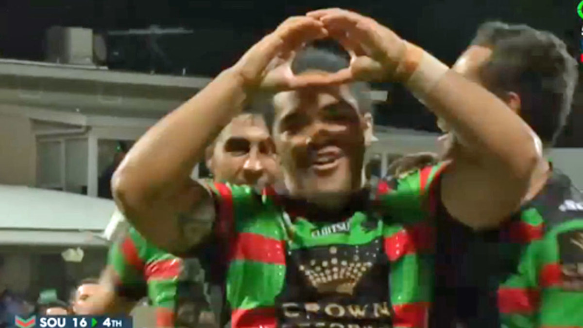 Rabbitohs rookie scores with his first touch | Nine.com.au