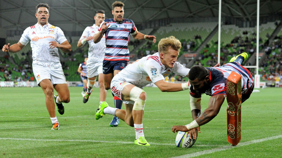 Marika Koroibete's first rugby try not enough to save Rebels against Chiefs