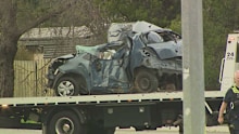 The impact of the crash was so severe police had to use DNA and fingerprints to ID the boys