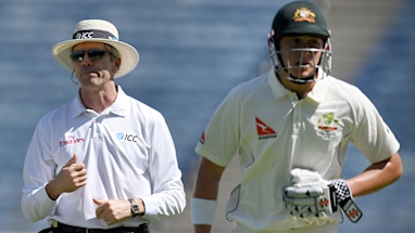 <strong>Matthew Renshaw gets more runs than he was expecting</strong>