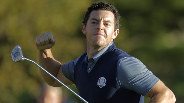 Rory McIlroy sealed a win with a superb eagle. (AAP)