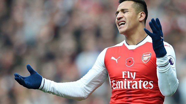 Alexis Sanchez is facing time on the sidelines. (AAP)