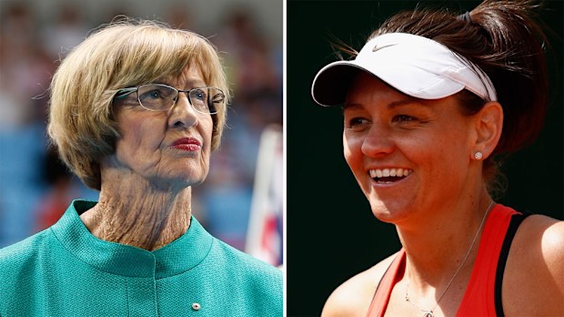 Margaret Court and Casey Dellacqua.