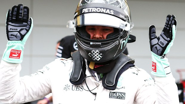 Nico Rosberg will start from the front of the grid. (AAP)