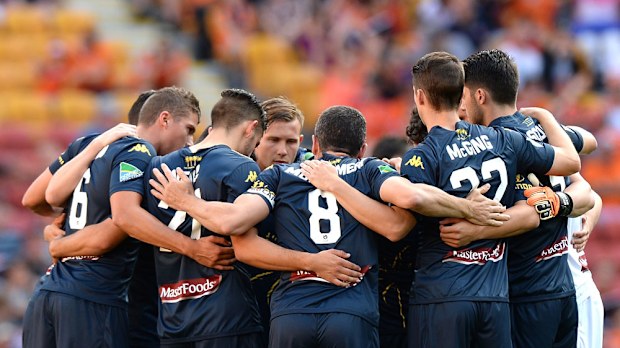 Central Coast Mariners players. (Getty)