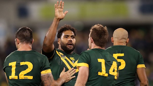 Australian Kangaroos players.