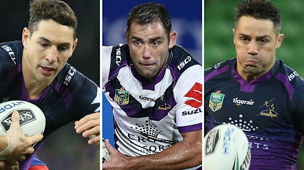 Billy Slater, Cameron Smith and Cooper Cronk. (AAP)