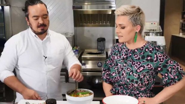 Adam Liaw pimps up two minute noodles for Jane de Graaff