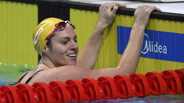 Emily Seebohm. (AAP)