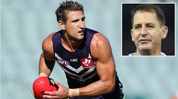 Matthew Pavlich and (inset) Ross Lyon. (Getty)