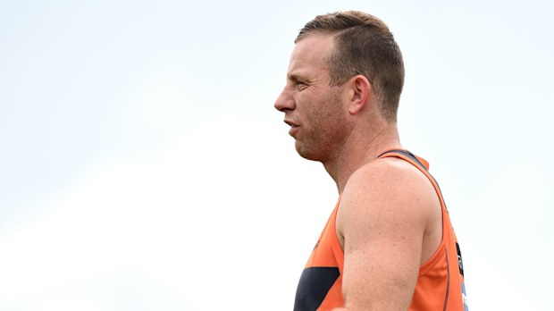 The Giants' Steve Johnson has been rubbed out of his side's preliminary final against the Western Bulldogs.(AAP)
