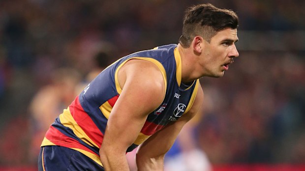 Adelaide Crows captain Taylor Walker is battling a hamstring injury. (AAP)
