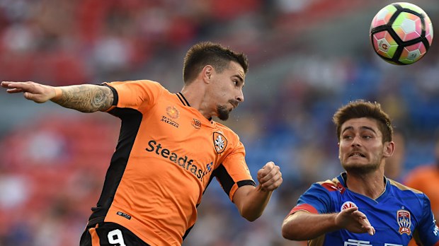 Brisbane striker Jamie Maclaren. (AAP)