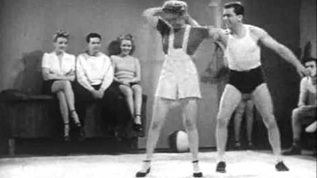 Mary Parker demonstrates 'Judo Jymnastics'