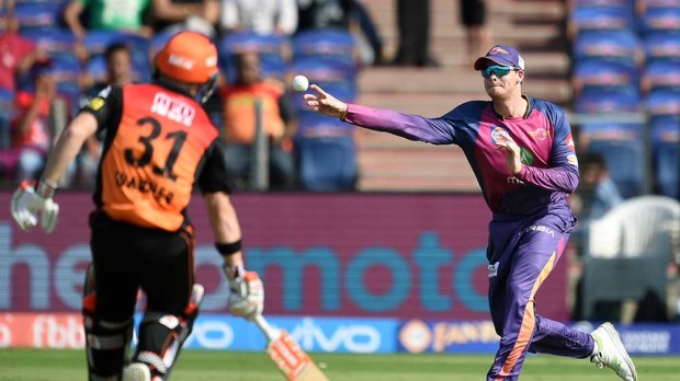 Steve Smith got the better of Australian teammate David Warner in the Indian Premier League. (AFP)