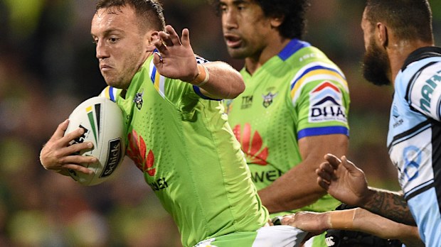 Raiders' stand-in captain Josh Hodgson. (AAP)