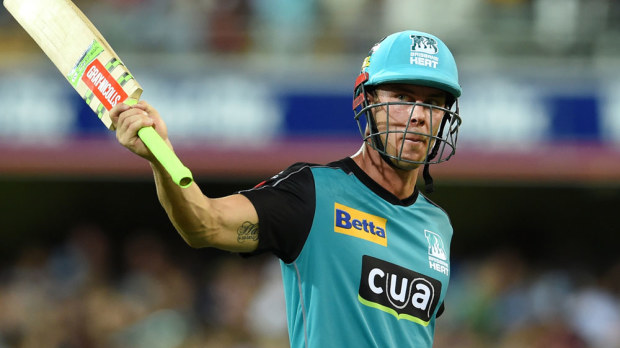 Chris Lynn put on a show at the Gabba. (AAP)